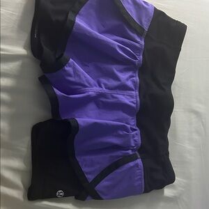 lululemon athletica Purple and Black Athletic Shorts